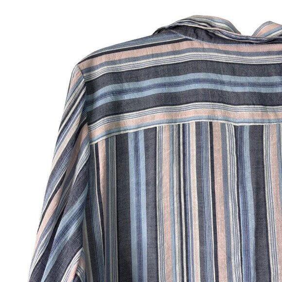 Catherine's Women's Light Weight Rayon Blend Striped Blouse Size 1X (18,20) - Picture 8 of 10